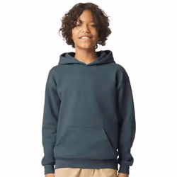 Gildan Childrens/Kids Fleece Midweight Hoodie - L, Dark Heather
