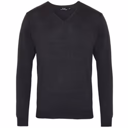 Premier Mens V-Neck Knitted Sweater - 5XL, Charcoal