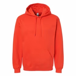 Gildan Unisex Adult Softstyle Fleece Midweight Hoodie - 5XL, Red