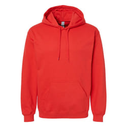 Gildan Unisex Adult Softstyle Fleece Midweight Hoodie - 5XL, Red