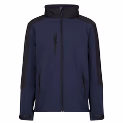 Regatta Reid Mens Softshell Wind Resistant Water Repellent Jacket - XL, Navy Blue