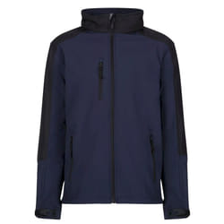 Regatta Reid Mens Softshell Wind Resistant Water Repellent Jacket - XL, Navy Blue