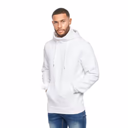 Juice Mens Venmark Snood Collar Hoodie - S, White