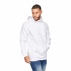 Juice Mens Venmark Snood Collar Hoodie - S, White