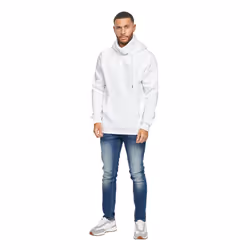 Juice Mens Venmark Snood Collar Hoodie - S, White