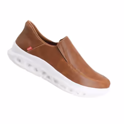 Duke Mens D555 Carlisle 1 Slip-on Wide Shoes - 14 UK Wide, Dark Tan