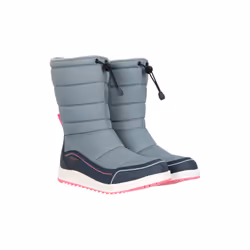 Mountain Warehouse Childrens/Kids Frosty Adaptive Fleece Lined Ski Boots / Snow Boots - 1 UK, Grey