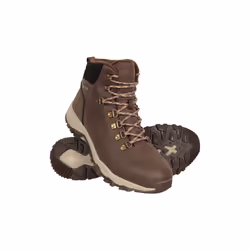 Mountain Warehouse Mens Conway Leather Waterproof Boots - 8 UK, Brown