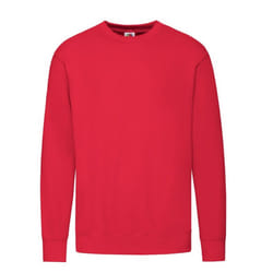 Fruit of the Loom Mens Lightweight Set-in Sweatshirt - S, Red