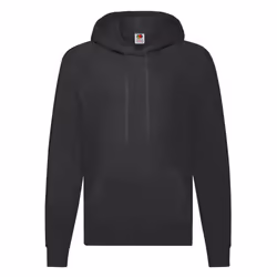Fruit of the Loom Mens Lightweight Pullover Hoodie - L, Black