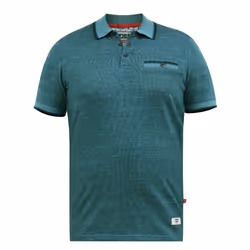 Duke Mens D555 Troy 2 Textured Kingsize Tall Polo Shirt - XL, Teal