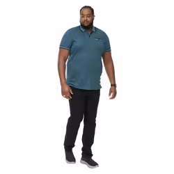 Duke Mens D555 Troy 2 Textured Kingsize Tall Polo Shirt - XL, Teal