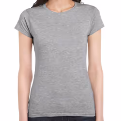 Gildan Womens/Ladies Softstyle Ringspun Cotton Fitted T-Shirt - 3XL, Sports Grey