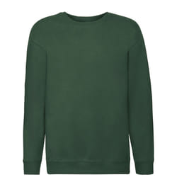 Fruit of the Loom Childrens/Kids Premium Set-in Sweatshirt - 14-15 Years, Bottle Green