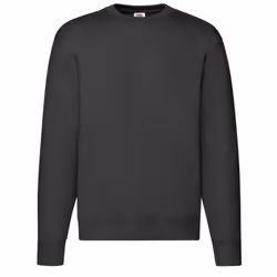 Fruit of the Loom Mens Premium Set-in Sweatshirt - L, Black