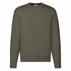 Fruit of the Loom Mens Premium Set-in Sweatshirt - L, Classic Olive