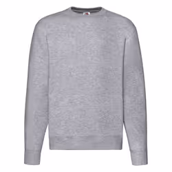 Fruit of the Loom Mens Premium Set-in Sweatshirt - L, Heather Grey