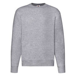 Fruit of the Loom Mens Premium Set-in Sweatshirt - L, Heather Grey