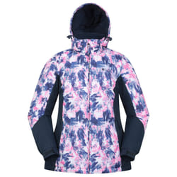 Mountain Warehouse Womens/Ladies Dawn II Printed Ski Jacket - 12 UK, Navy