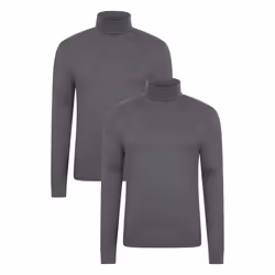 Mountain Warehouse Mens Meribel Thermal Top (Pack of 2) - XXS, Charcoal