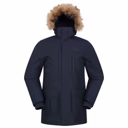 Mountain Warehouse Mens Gorge II Long Jacket - XS, Navy