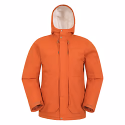 Mountain Warehouse Mens Coastline Borg Waterproof Jacket - XXS, Rust