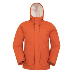 Mountain Warehouse Mens Coastline Borg Waterproof Jacket - XXS, Rust