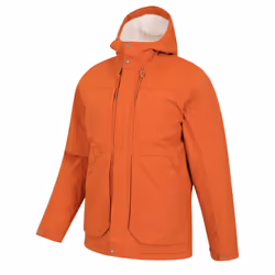 Mountain Warehouse Mens Coastline Borg Waterproof Jacket - XXS, Rust