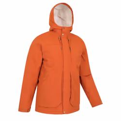 Mountain Warehouse Mens Coastline Borg Waterproof Jacket - XXS, Rust