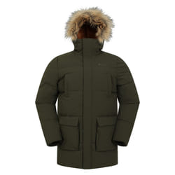 Mountain Warehouse Mens Fern Water Resistant Padded Parka - XXS, Khaki Green