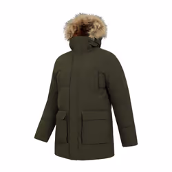 Mountain Warehouse Mens Fern Water Resistant Padded Parka - XXS, Khaki Green