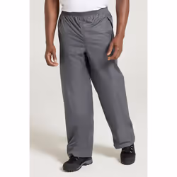 Mountain Warehouse Mens Pakka Waterproof Over Trousers - XS, Grey