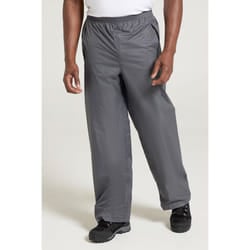 Mountain Warehouse Mens Pakka Waterproof Over Trousers - XS, Grey