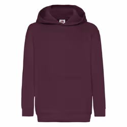 Fruit of the Loom Childrens/Kids Classic Hooded Sweatshirt - 12-13 Years, Burgundy