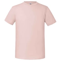 Fruit Of The Loom Mens Iconic 195 Premium Ringspun Cotton T-Shirt - L, Powder Rose