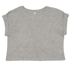 Mantis Womens/Ladies Crop Top - S, Heather Grey Melange