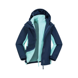 Mountain Warehouse Childrens/Kids Lightning 3 in 1 Waterproof Jacket - 5-6 Years, Navy