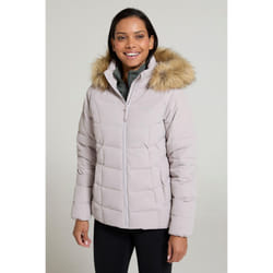 Mountain Warehouse Womens/Ladies Isla Extreme Short Down Jacket - 8 UK, Light Beige