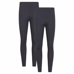 Mountain Warehouse Mens Talus Base Layer Bottoms (Pack of 2) - XXS, Charcoal