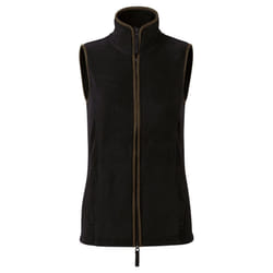 Premier Womens/Ladies Artisan Fleece Gilet - XS, Black/Brown