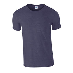 Gildan Unisex Adult Softstyle Heather T-Shirt - L, Heather Navy