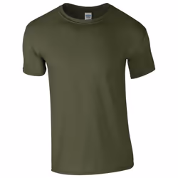 Gildan Unisex Adult Softstyle Heather T-Shirt - S, Military Green Heather