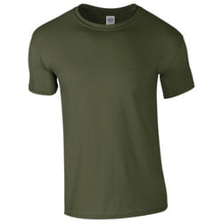Gildan Unisex Adult Softstyle Heather T-Shirt - S, Military Green Heather