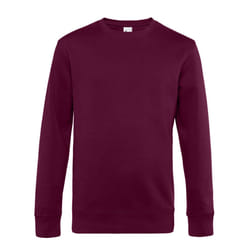 B&C Mens King Crew Neck Jumper - XS, Dark Cherry