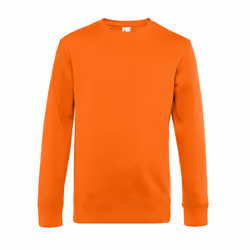 B&C Mens King Crew Neck Jumper - XL, Pure Orange