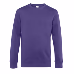 B&C Mens King Crew Neck Jumper - XS, Radiant Purple