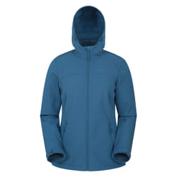 Mountain Warehouse Womens/Ladies Exodus Water Resistant Soft Shell Jacket - 14 UK, Blue