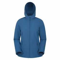 Mountain Warehouse Womens/Ladies Exodus Water Resistant Soft Shell Jacket - 20 UK, Blue