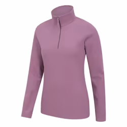 Mountain Warehouse Womens/Ladies Camber II Fleece Top - S, Dusky Purple