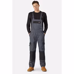 Dickies Mens Bib And Brace Trouser - M, Slate Grey/Black
